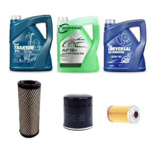 Onderhoudsset compleet Iseki TG5390 | TG5395 | TH4365 | SF370: filterset, motorolie, koelvloeistof en voorasolie