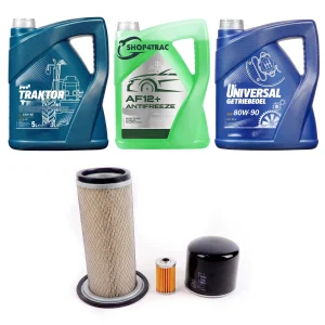 Onderhoudsset compleet Shibaura SD1603 - SD3243: filterset, motorolie, koelvloeistof en voorasolie