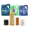 Onderhoudsset compleet Yanmar Forte F180 - F250 | F210H | F250H: filterset, hydrauliekfilter, motorolie, koelvloeistof en voorasolie